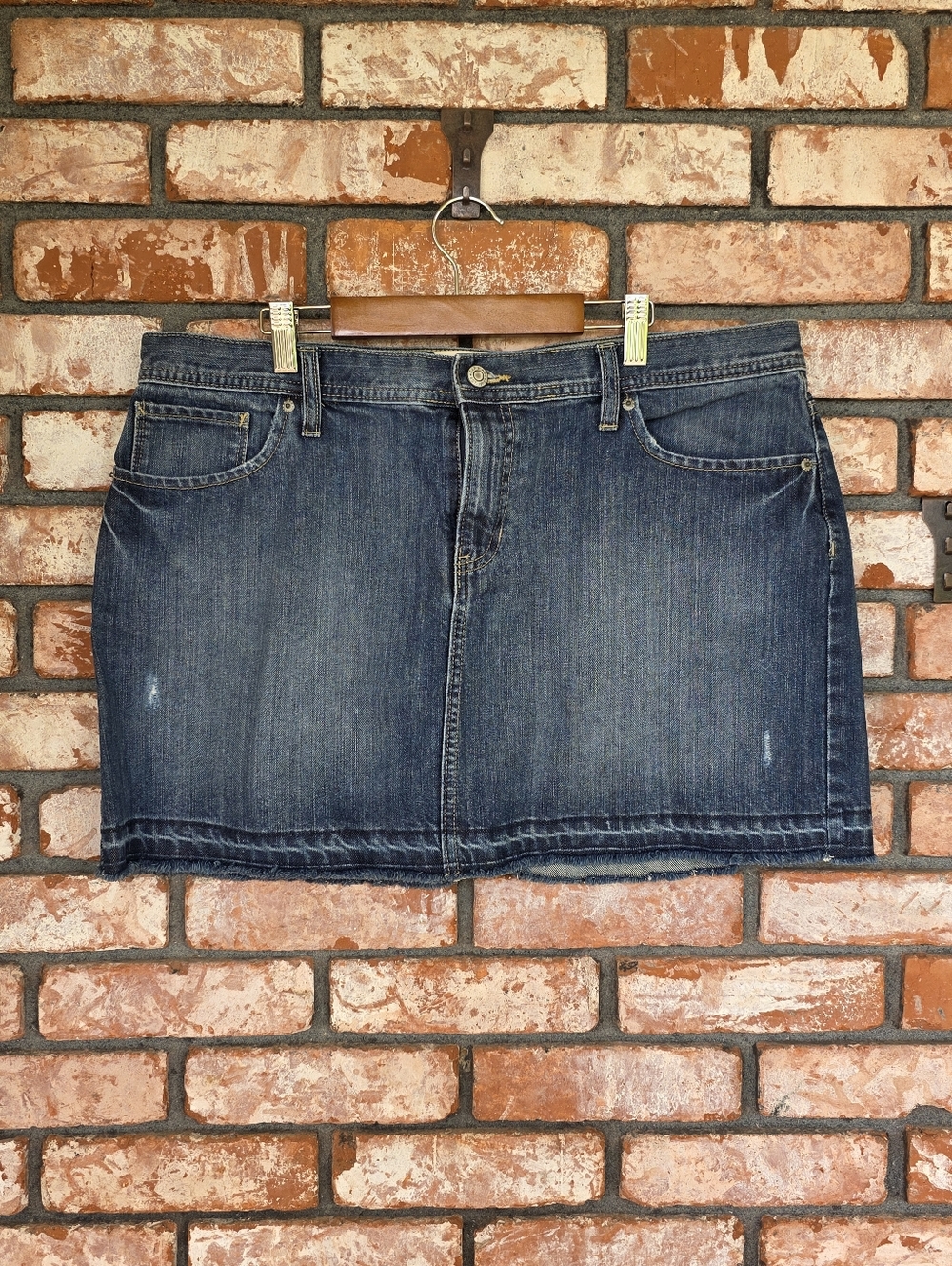 GAP Classic Dark Blue Denim Mini Skirt